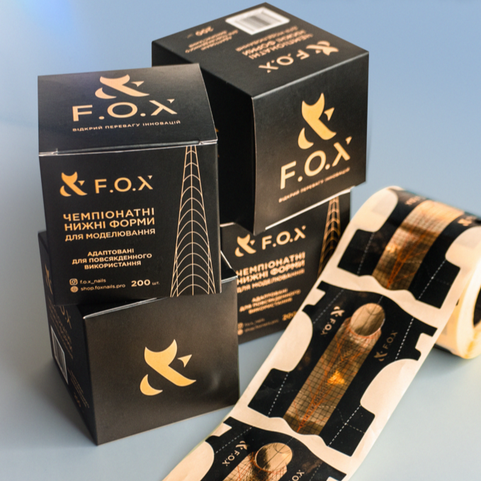 F.O.X Champ Nail Form Чемпіонатні нижні форми для моделювання (200 шт)