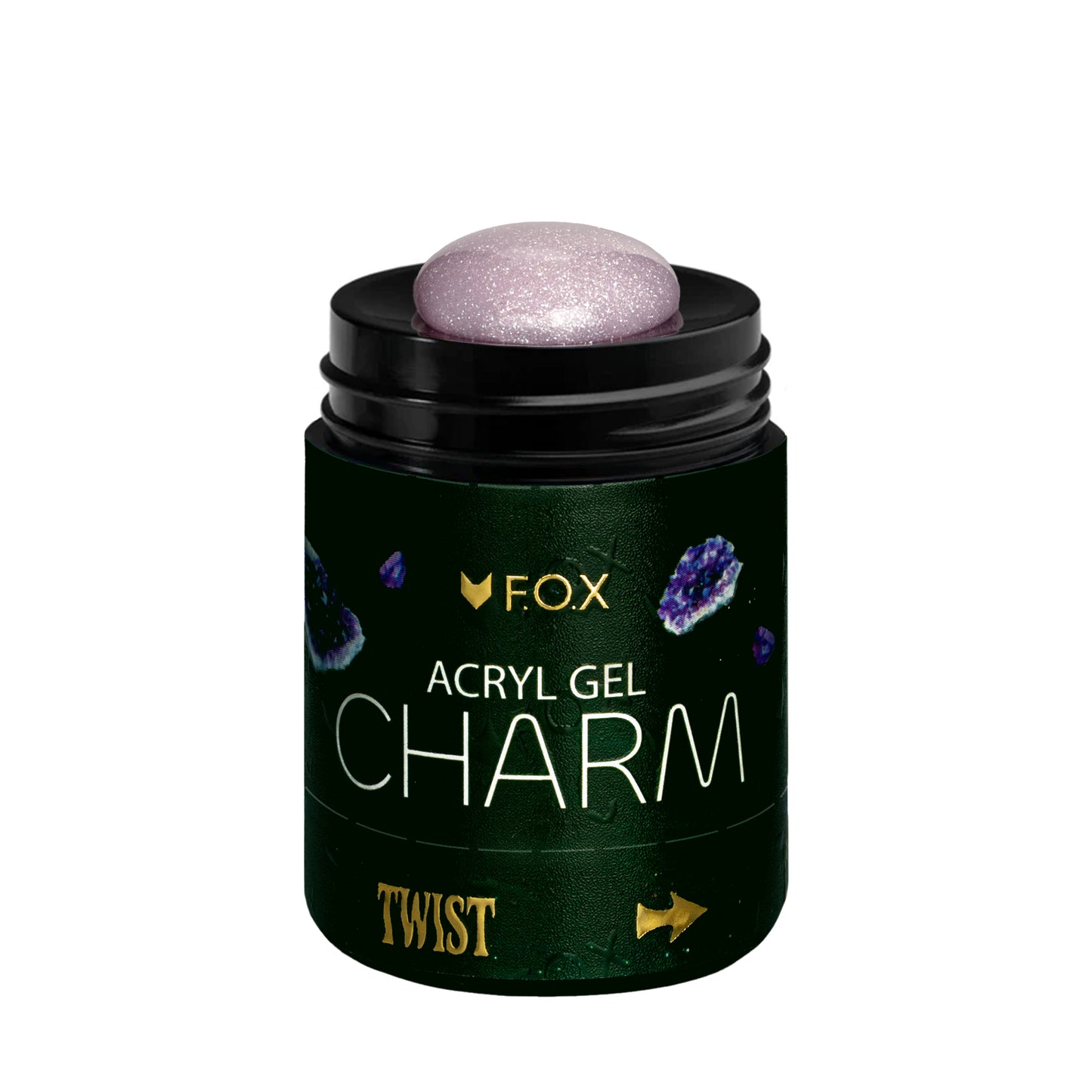 F.O.X Acryl gel Charm 012, Amethyst, 20 ml