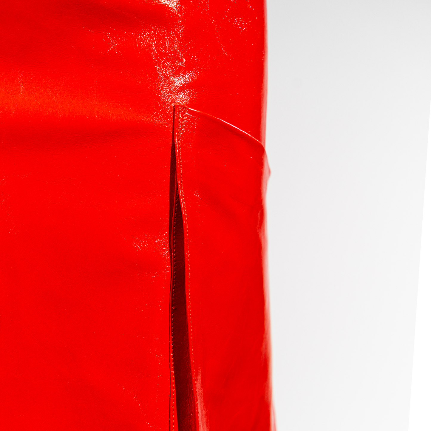 Фартух натуральна шкіра Balenciaga F.O.X Craft da Vinci Red
