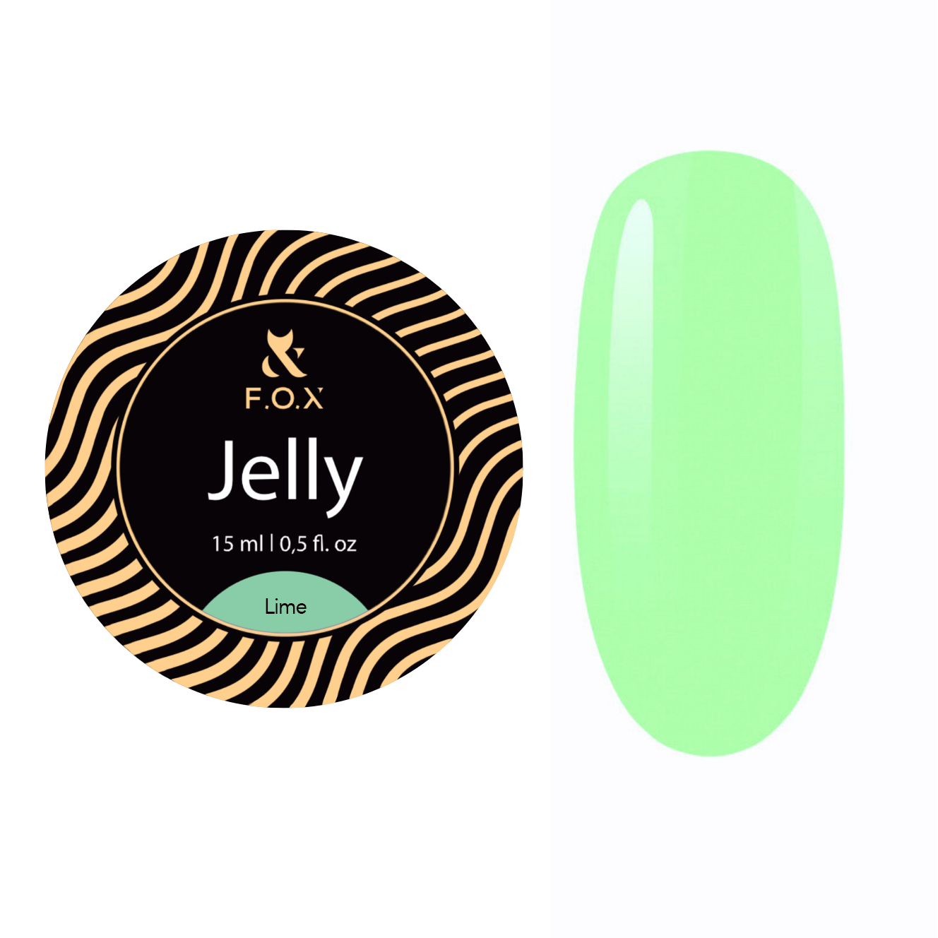 F.O.X Jelly Cover Lime, 15 ml
