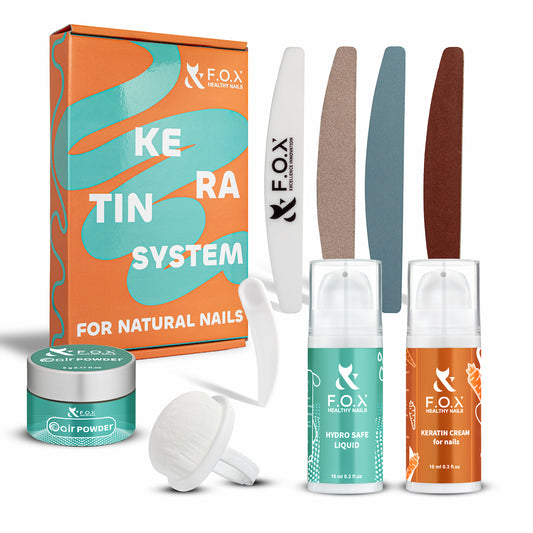 Набір Кератинова система для натуральних нігтів F.O.X Keratin System for natural nails