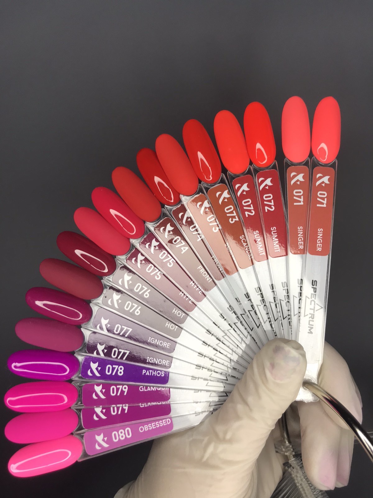 F.O.X Spectrum 14 мл з 41 по 80 відтінок (палітра в подарунок)