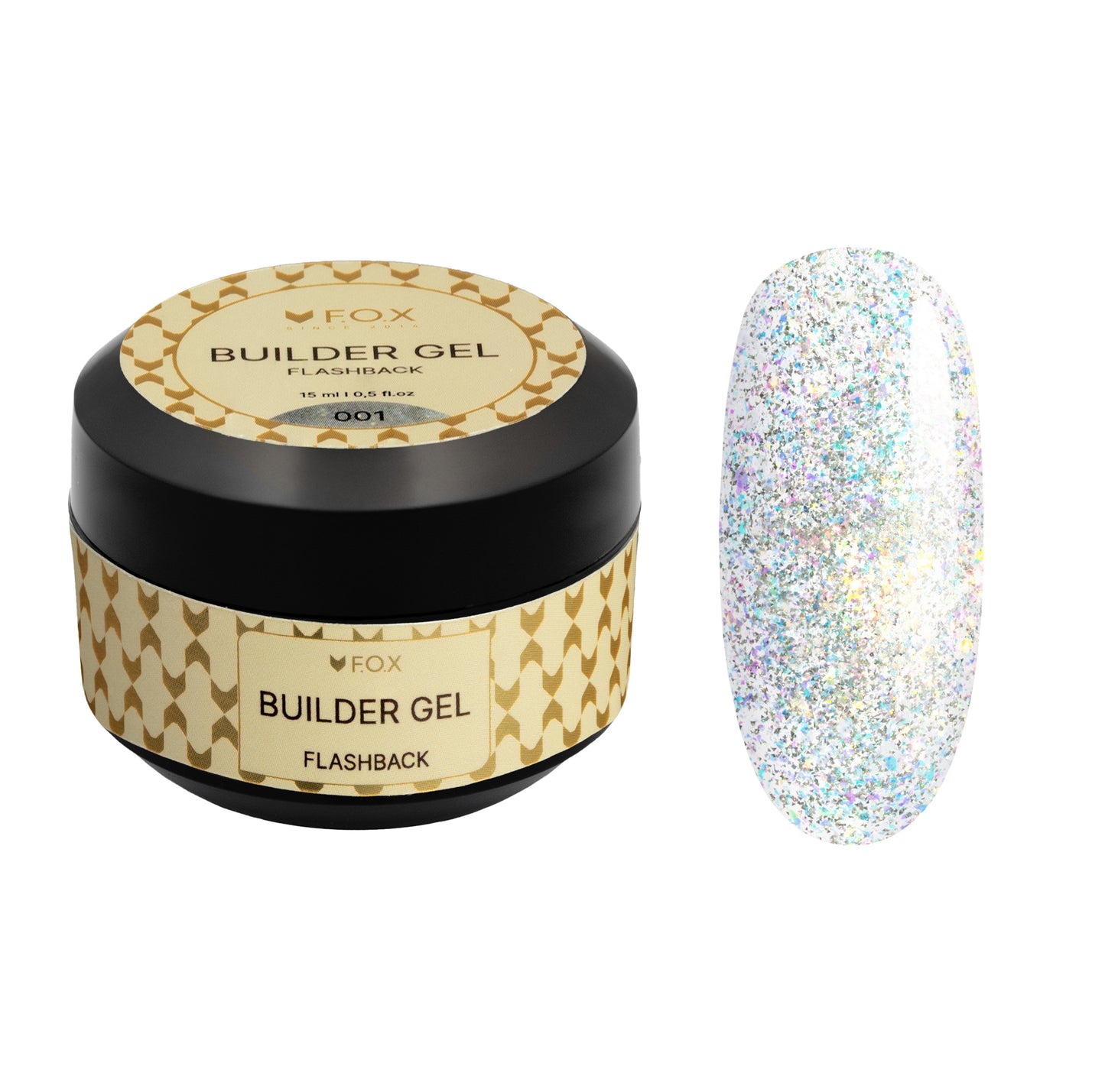 F.O.X Builder gel  Flashback 001, 15 ml