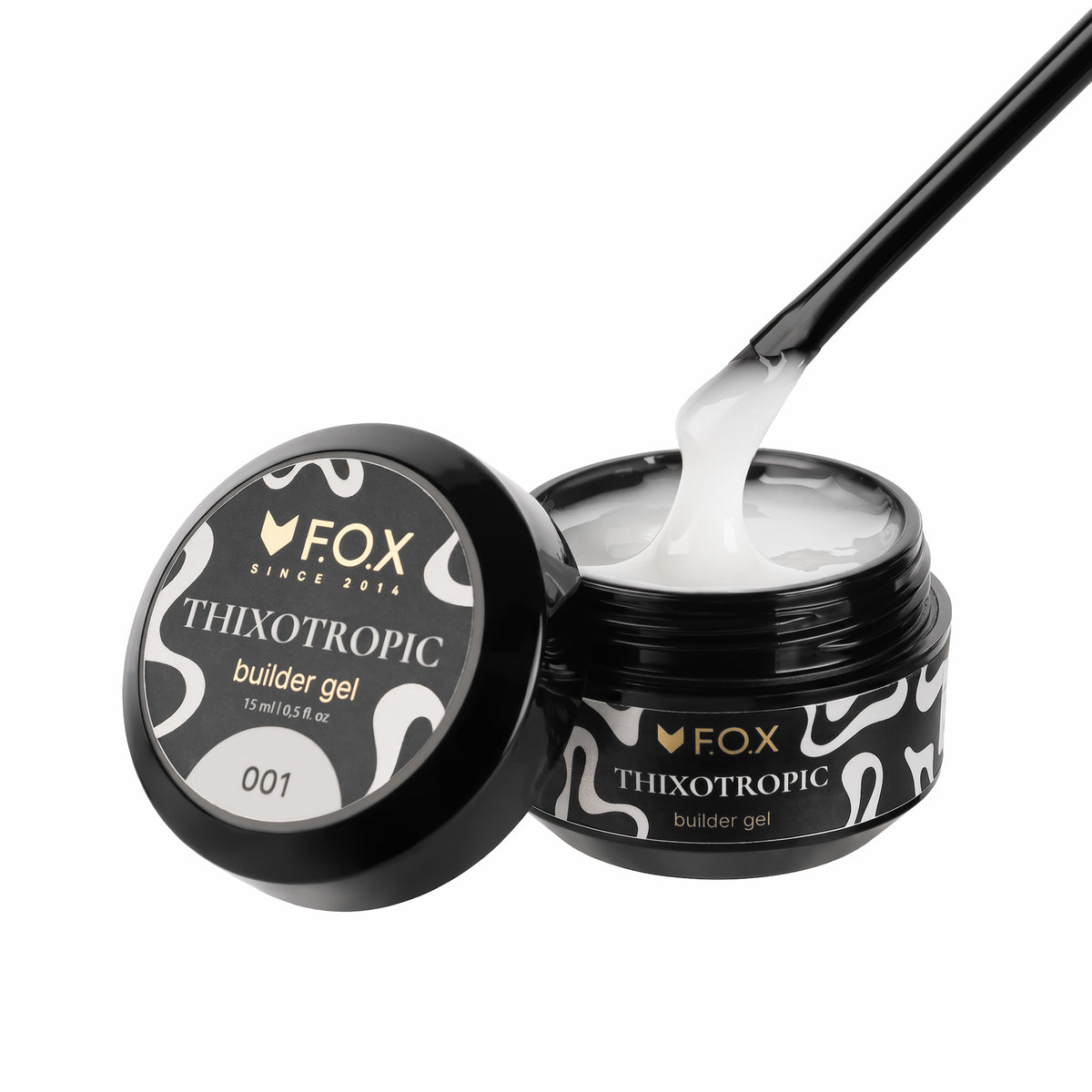 Білдер гель F.O.X Thixotropic 001, 15 ml (білий)