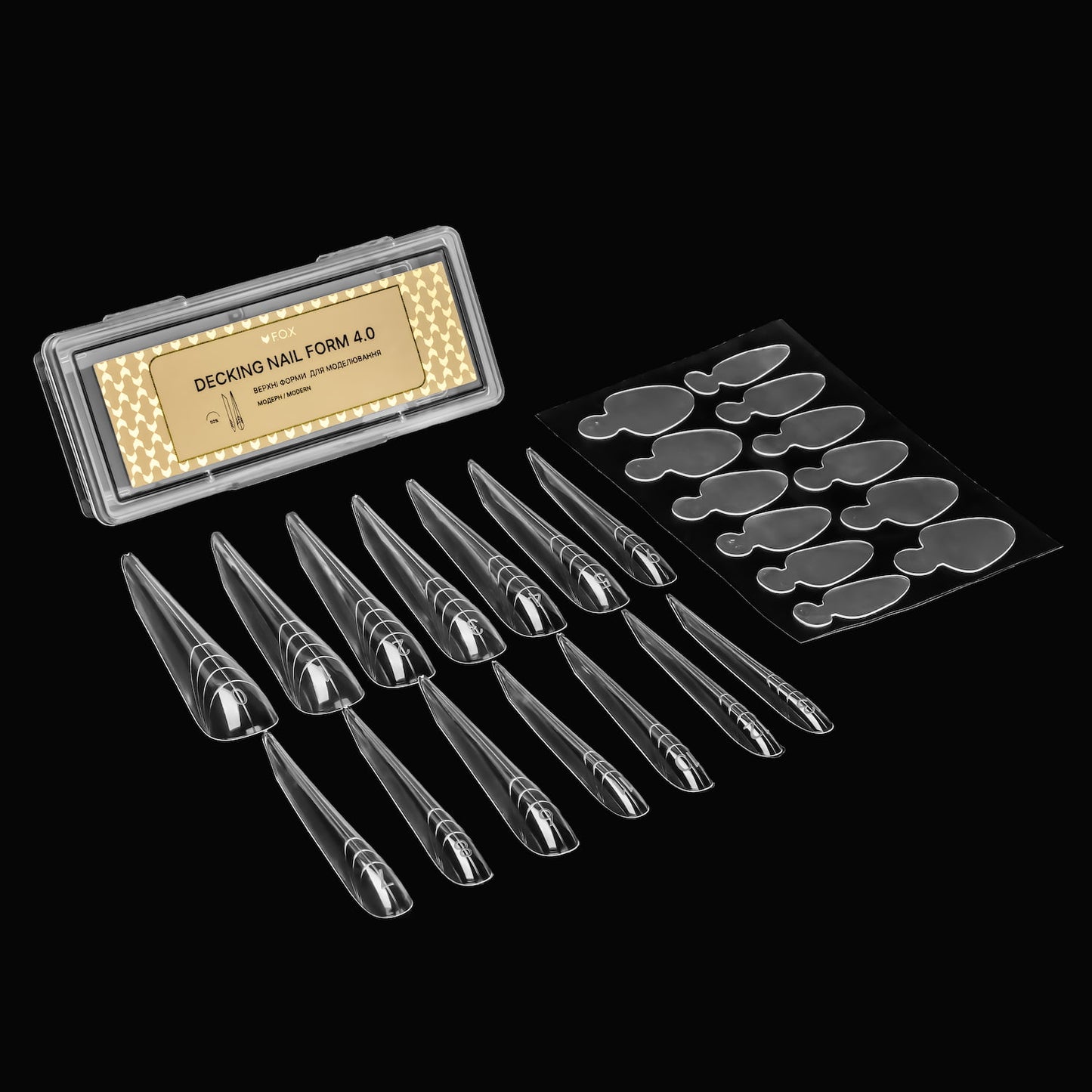 Набір Креативних форм F.O.X Creative Transformer pack (разор+бріджит+модерн+кіготь), 70 шт.