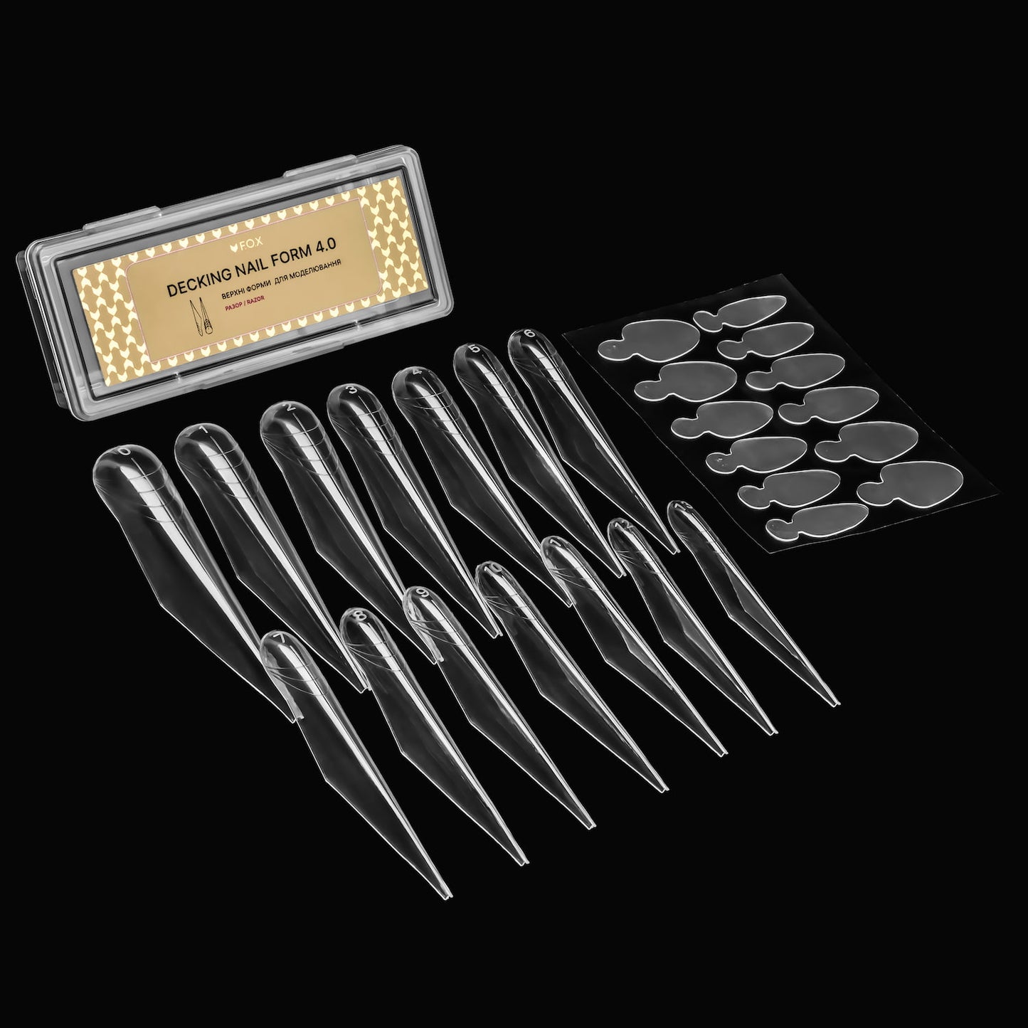 Набір Креативних форм F.O.X Creative Transformer pack (разор+бріджит+модерн+кіготь), 70 шт.