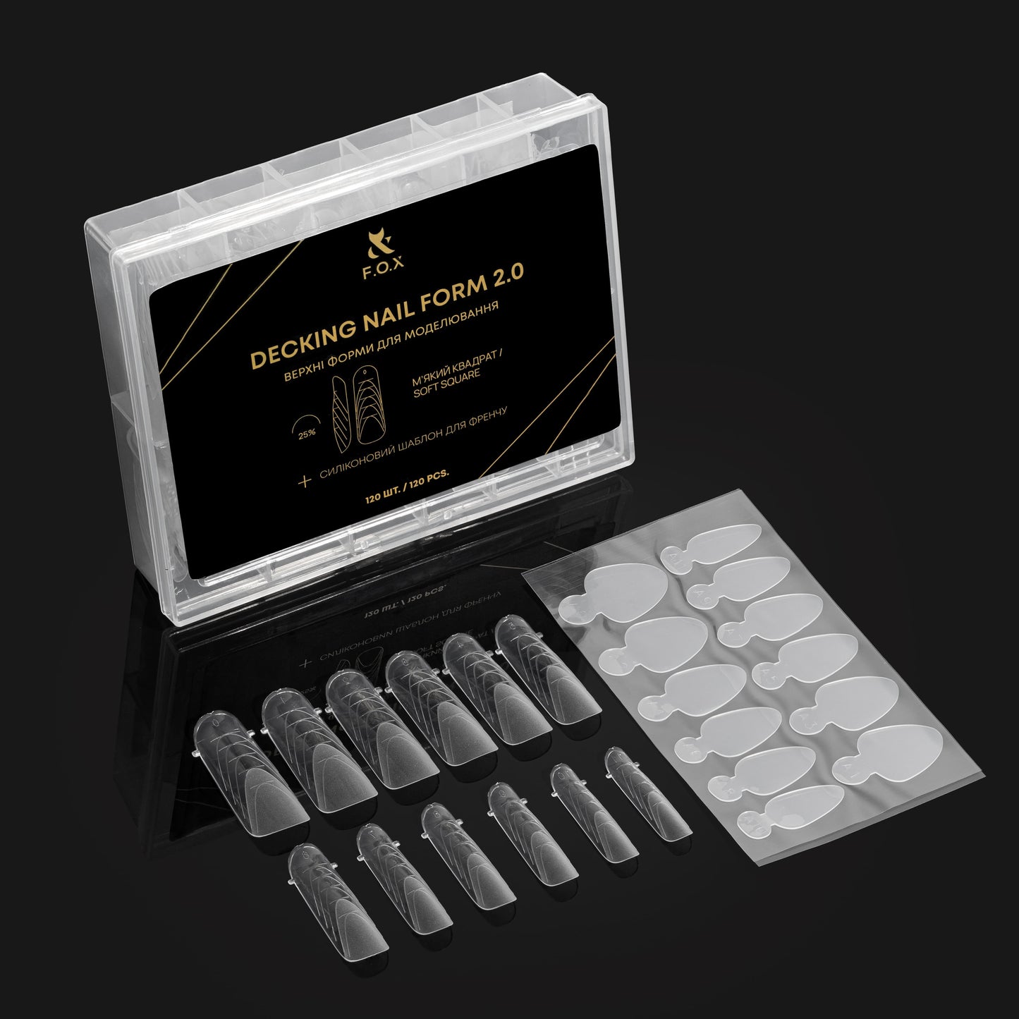 F.O.X Decking Nail form 2.0 М'який квадрат (120 шт.)