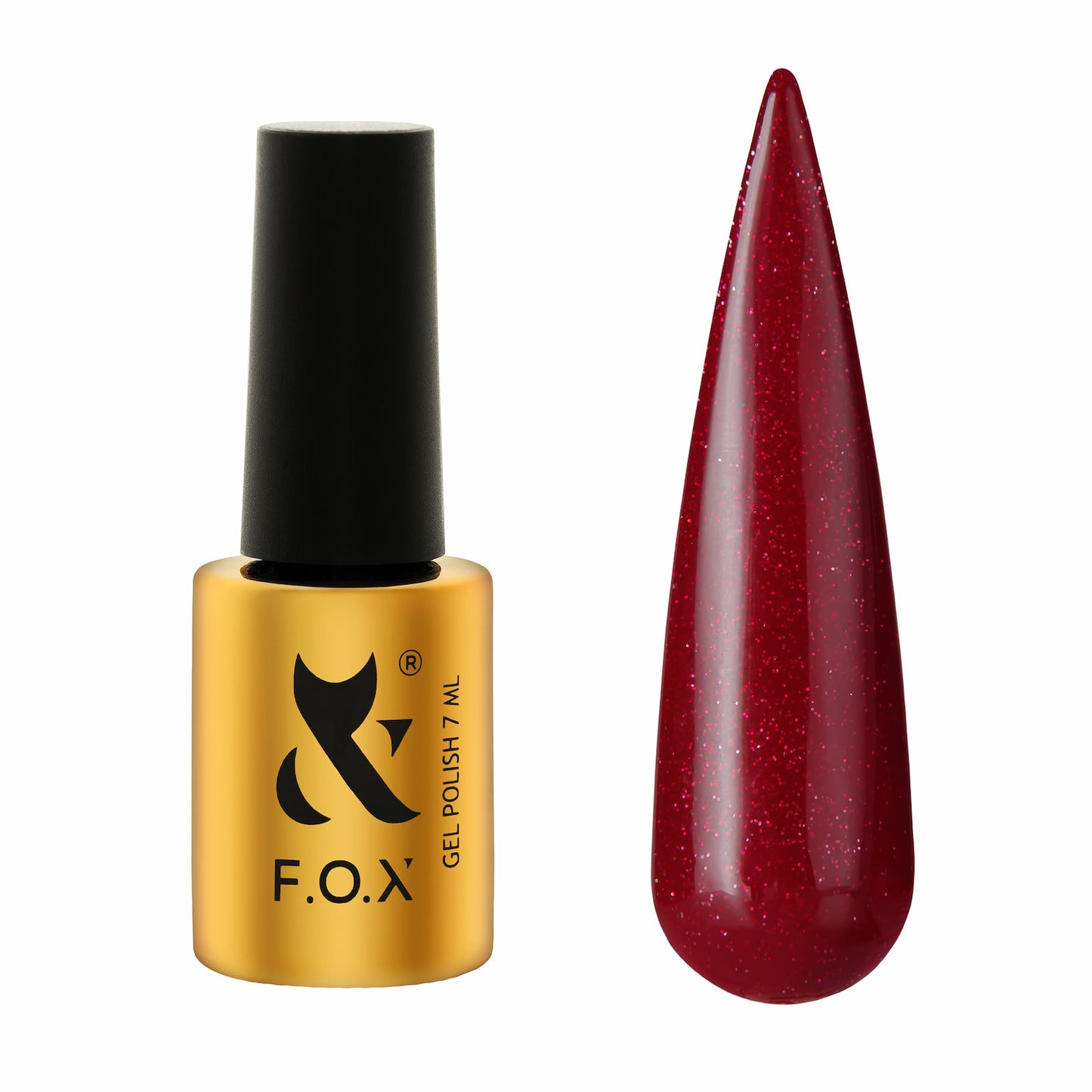 Гель-лак  F.O.X Moulin Rouge 010 (Shimmer), 7 ml