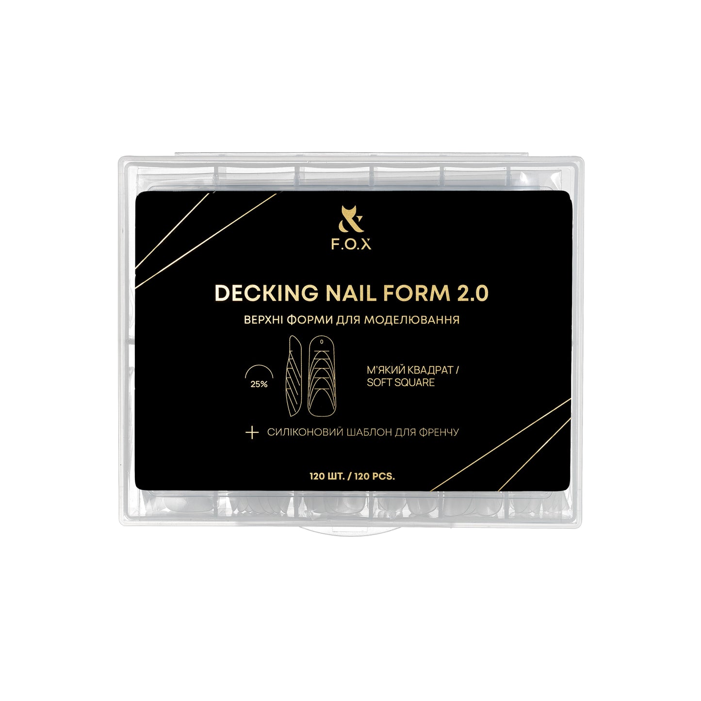 F.O.X Decking Nail form 2.0 М'який квадрат (120 шт.)