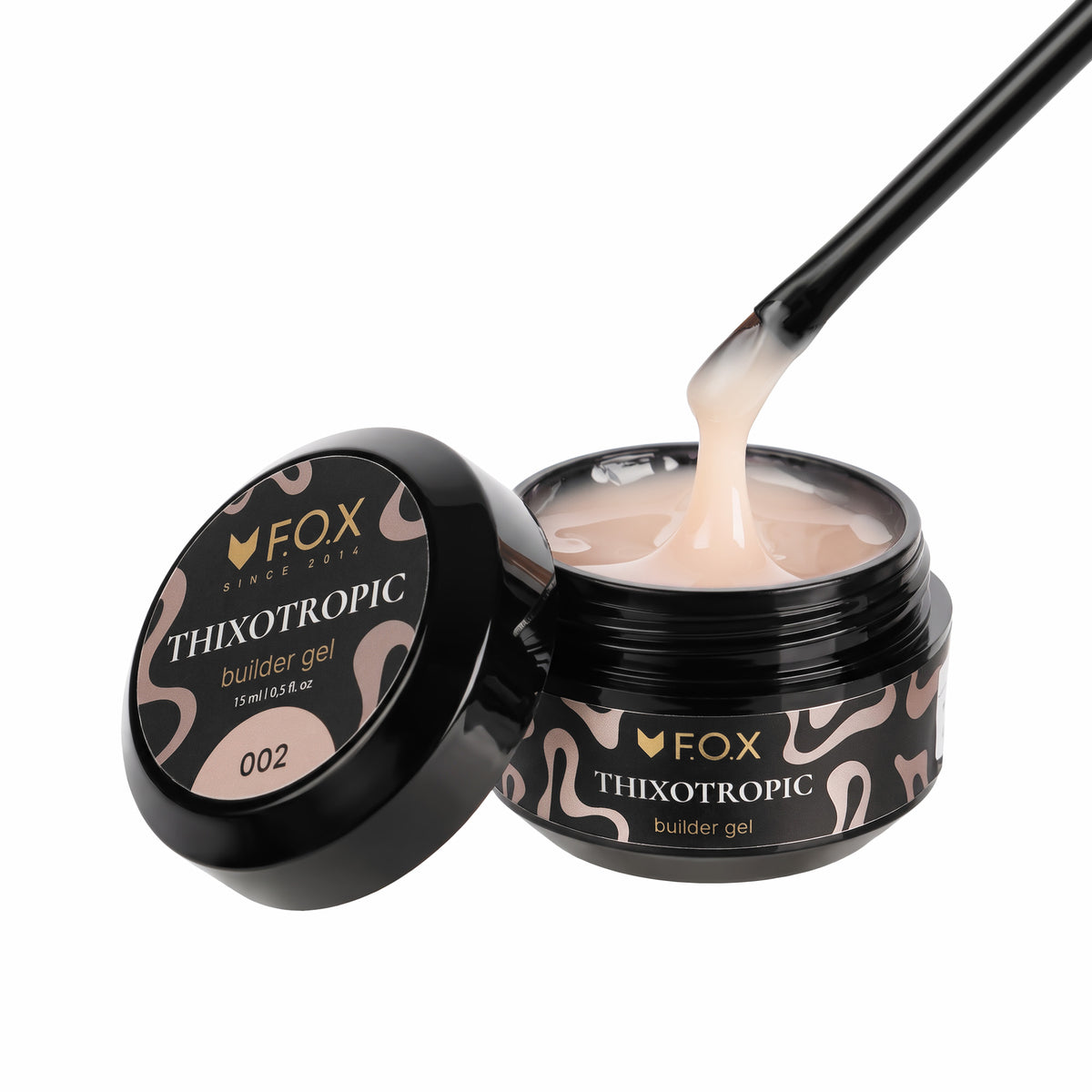 Білдер гель F.O.X Thixotropic 002, 15 ml (світлий беж)