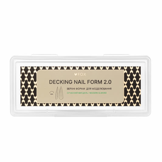 Верхні форми для моделювання F.O.X Decking Nail form 2.0 Сучасний Мигдаль (24 шт)
