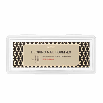 Верхні форми для моделювання F.O.X Decking Nail form 2.0 Квадрат (24 шт)