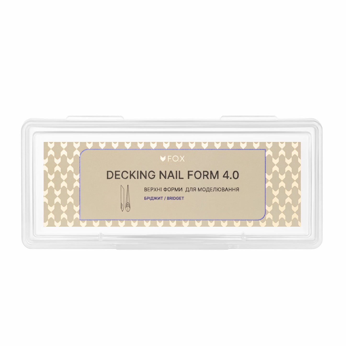 Верхні форми для моделювання F.O.X Decking Nail form 4.0 Бріджит (14 шт.)
