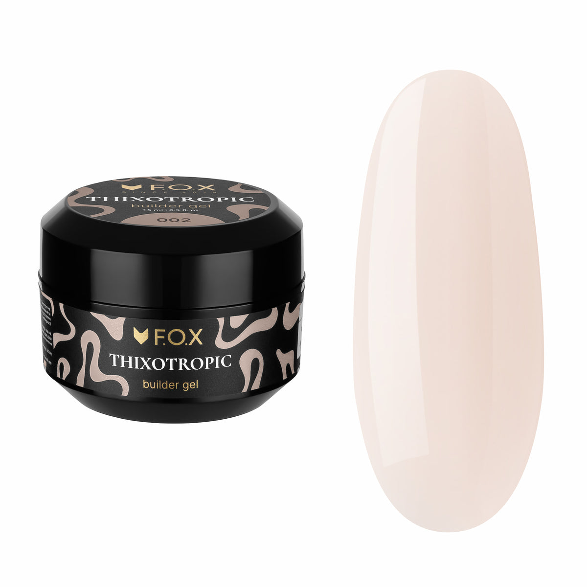 Білдер гель F.O.X Thixotropic 002, 15 ml (світлий беж)