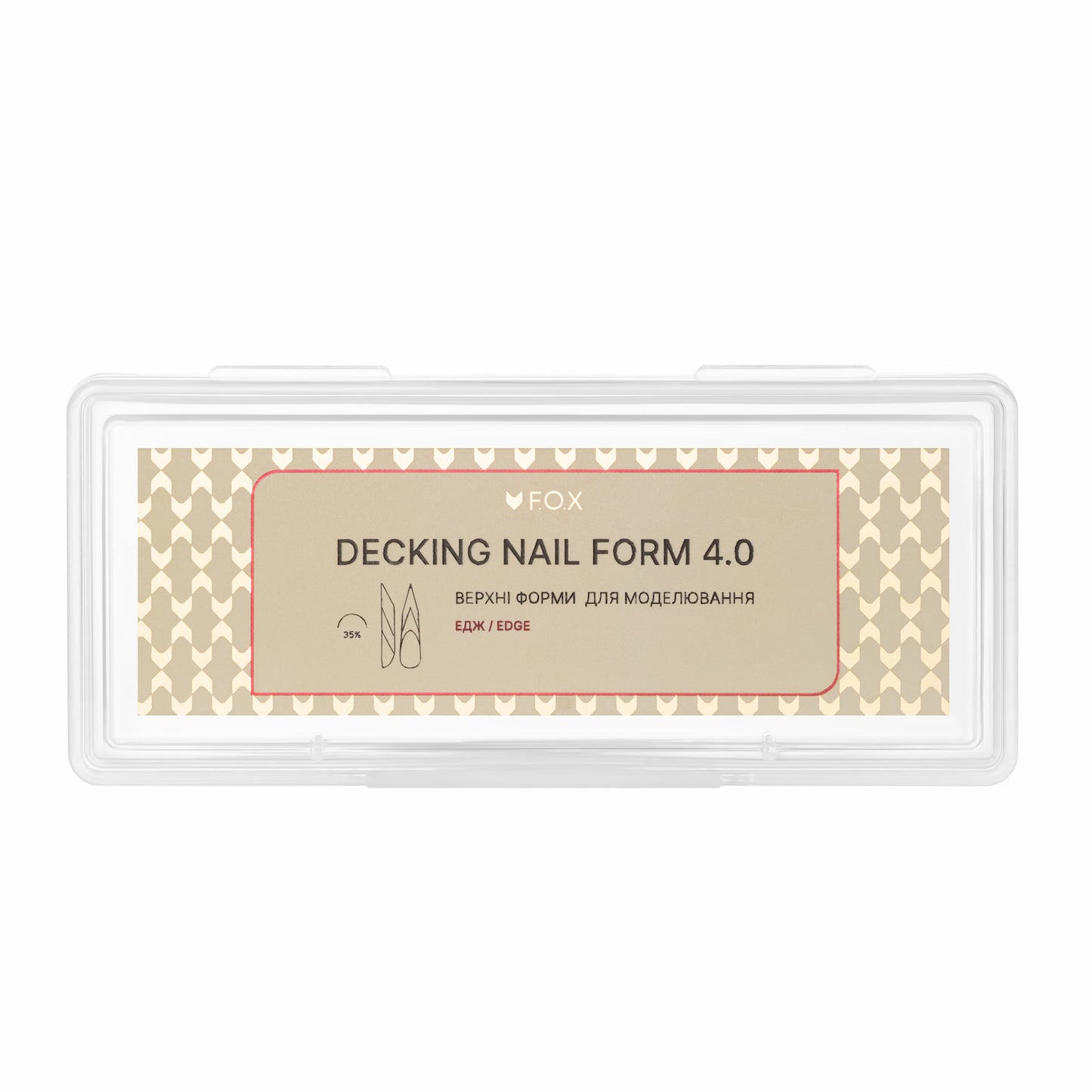 Верхні форми для моделювання F.O.X Decking Nail form 4.0 Едж (28 шт.)