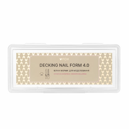Верхні форми для моделювання F.O.X Decking Nail form 4.0 Сучасна Балерина (28 шт.)
