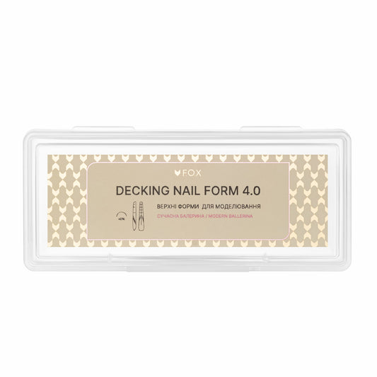 Верхні форми для моделювання F.O.X Decking Nail form 4.0 Сучасна Балерина (28 шт.)