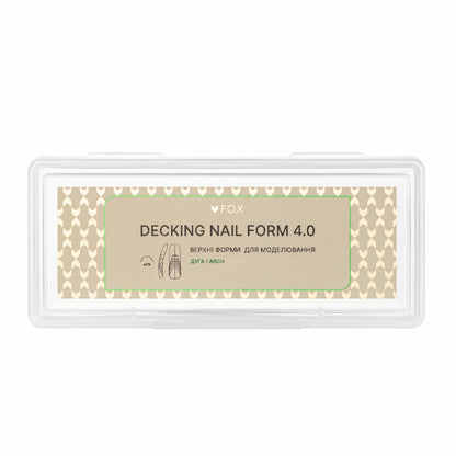 Верхні форми для моделювання F.O.X Decking Nail form 4.0 Дуга (28 шт.)