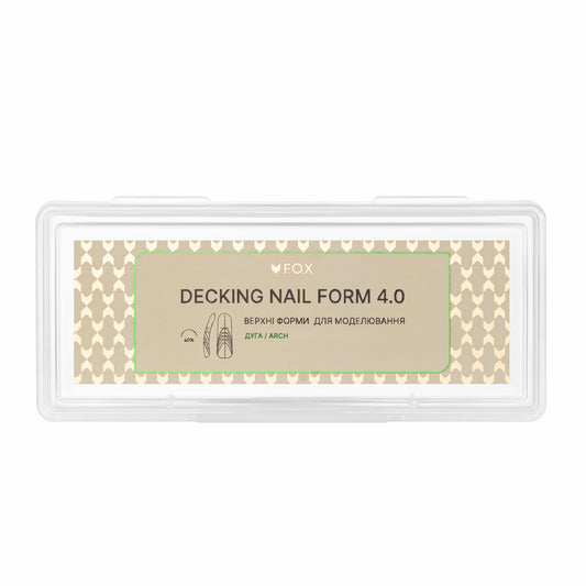 Верхні форми для моделювання F.O.X Decking Nail form 4.0 Дуга (28 шт.)