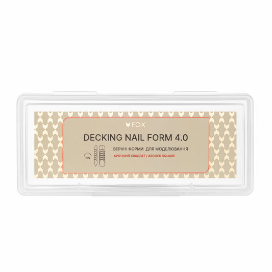 Верхні форми для моделювання F.O.X Decking Nail form 4.0 Арочний квадрат (28 шт.)