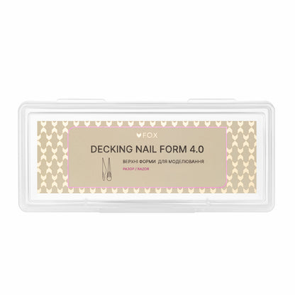 Верхні форми для моделювання F.O.X Decking Nail form 4.0 Разор (14 шт.)