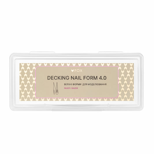 Верхні форми для моделювання F.O.X Decking Nail form 4.0 Разор (14 шт.)