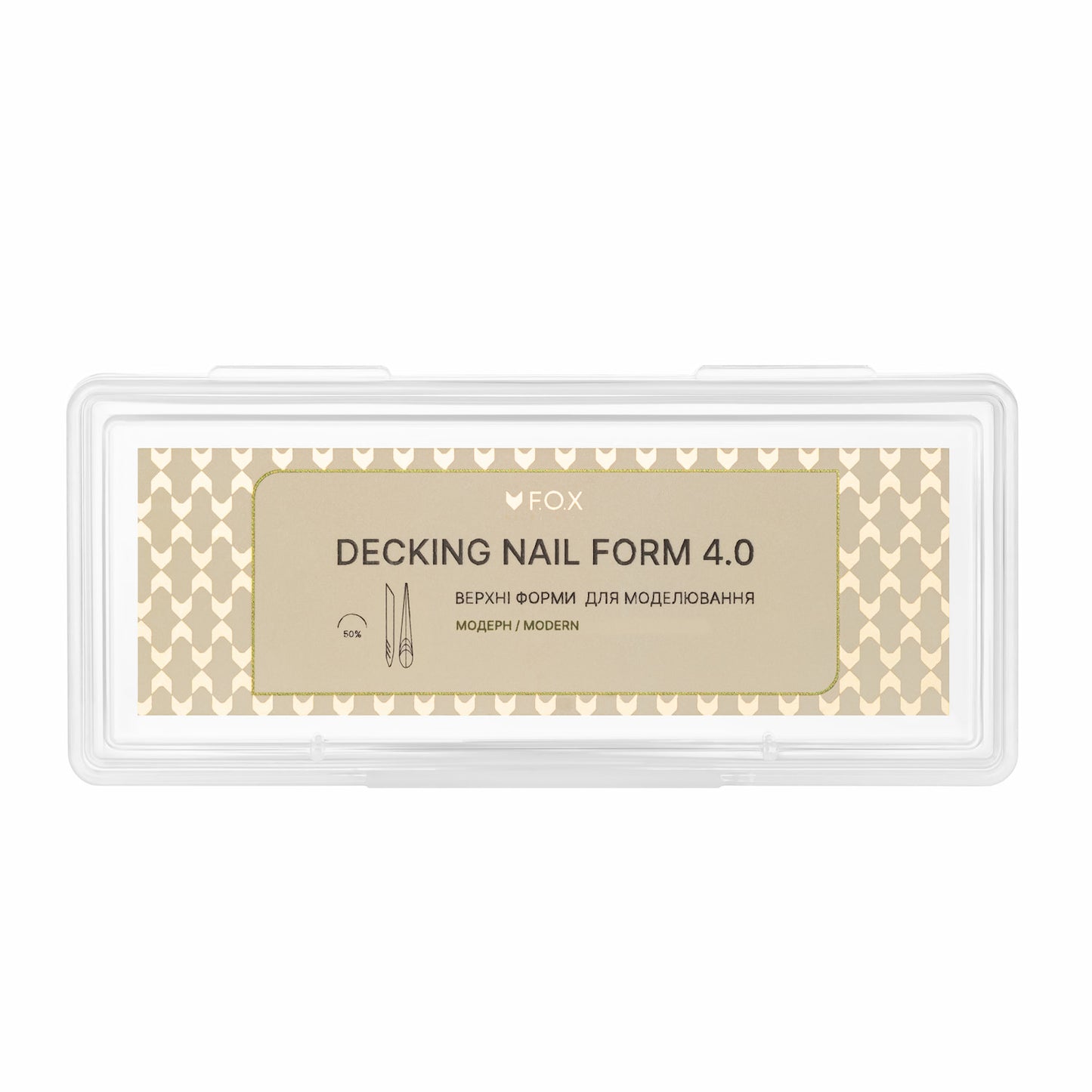 Верхні форми для моделювання F.O.X Decking Nail form 4.0 Модерн (14 шт.)