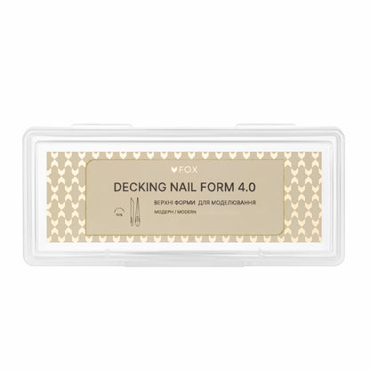 Верхні форми для моделювання F.O.X Decking Nail form 4.0 Модерн (14 шт.)