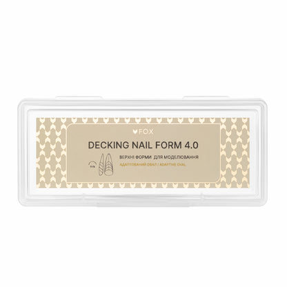 Верхні форми для моделювання F.O.X Decking Nail form 4.0 Адаптивний овал (28 шт.)