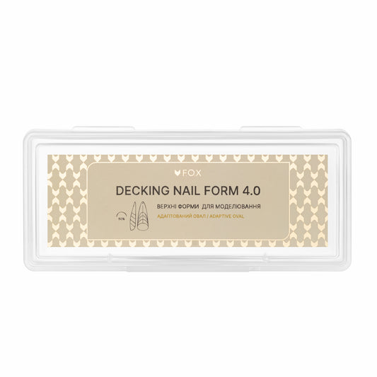 Верхні форми для моделювання F.O.X Decking Nail form 4.0 Адаптивний овал (28 шт.)
