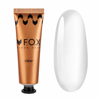 Полігель F.O.X Poly gel Nano Clear, (тюб) прозорий