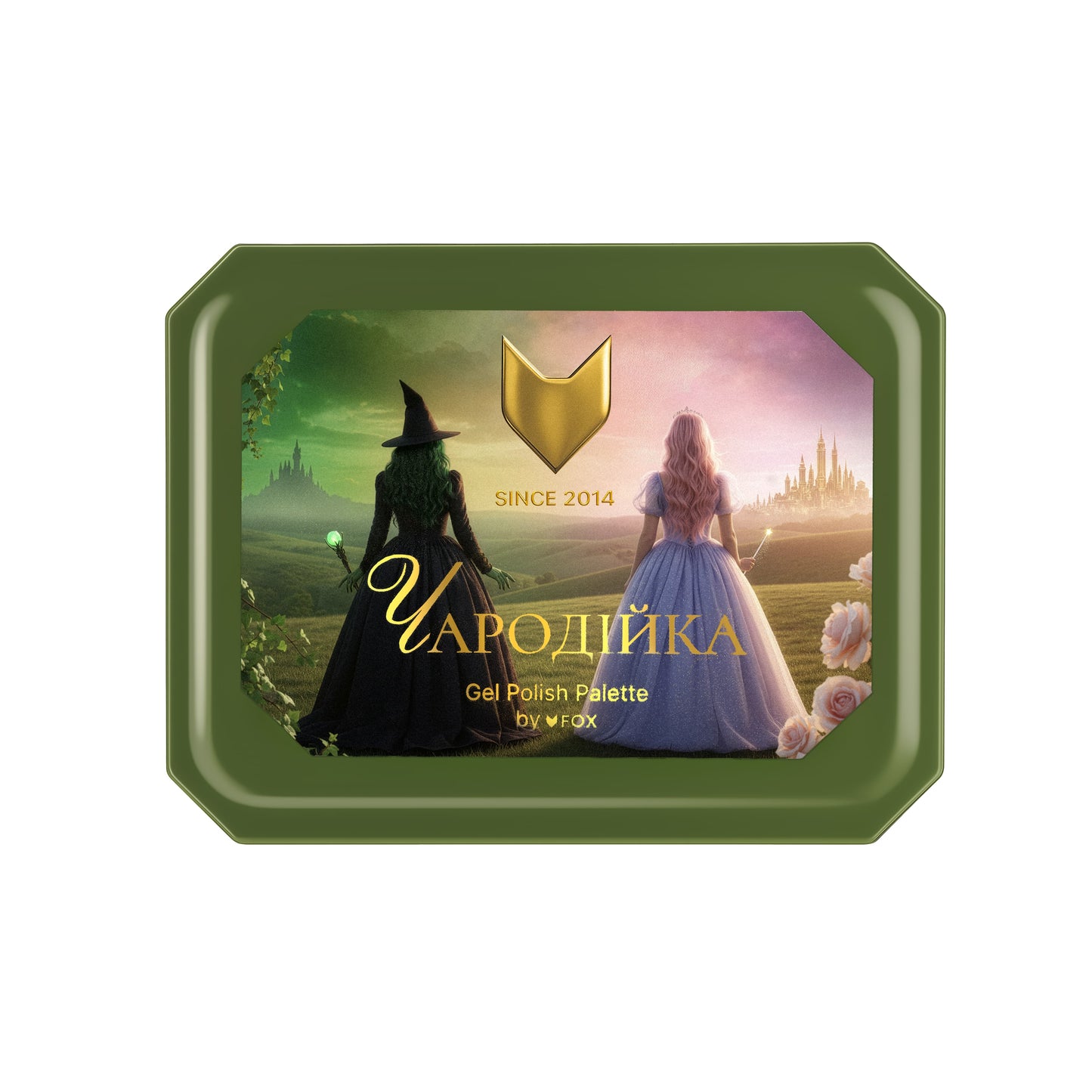 Палетка гель-лаків Чародійка F.O.X gel polish palette ( 9 тонів), 1 шт