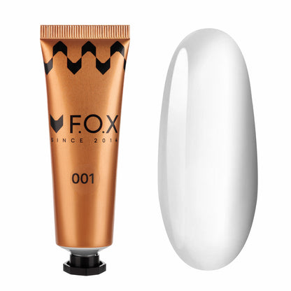 Полігель F.O.X Poly gel Nano 001, (тюб) білий