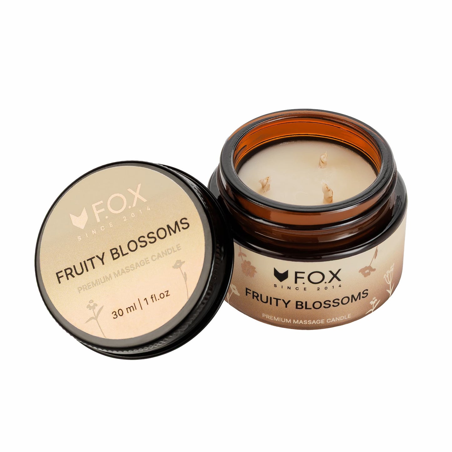 Масажна свічка преміум F.O.X Fruity Blossoms, 30 ml