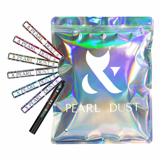 Набір Pearl Dust F.O.X ( 6 втирок +база Chrome 2.0 base&top 3 ml)