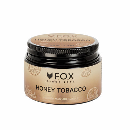 Масажна свічка преміум F.O.X Honey Tobacco, 30 ml