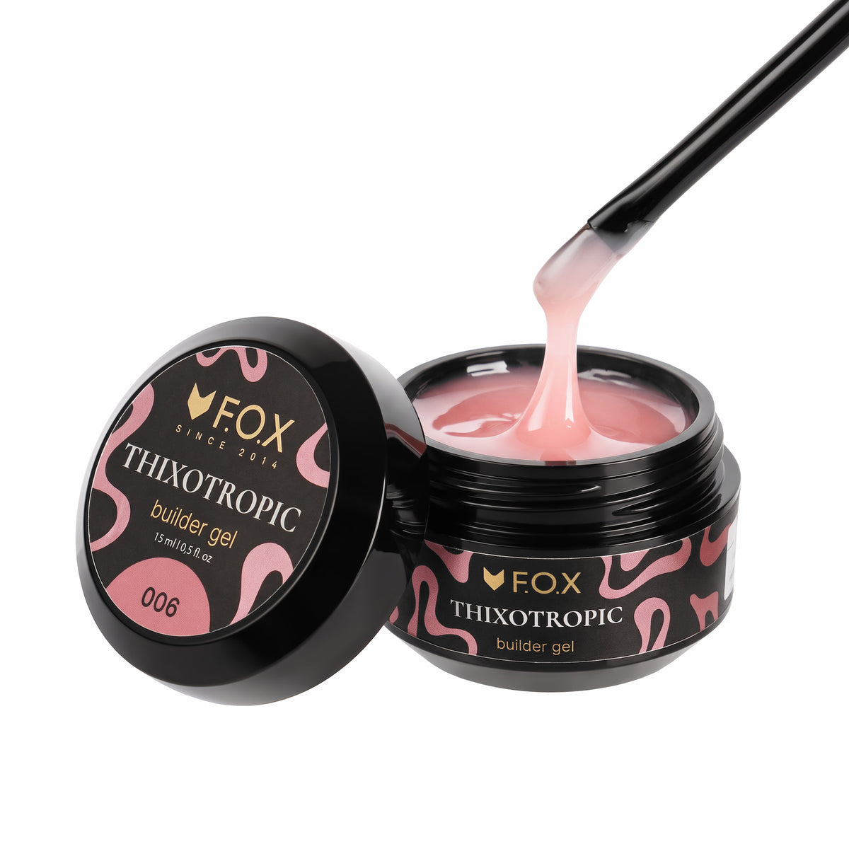 Білдер гель F.O.X Thixotropic 006, 15 ml  (рожевий)