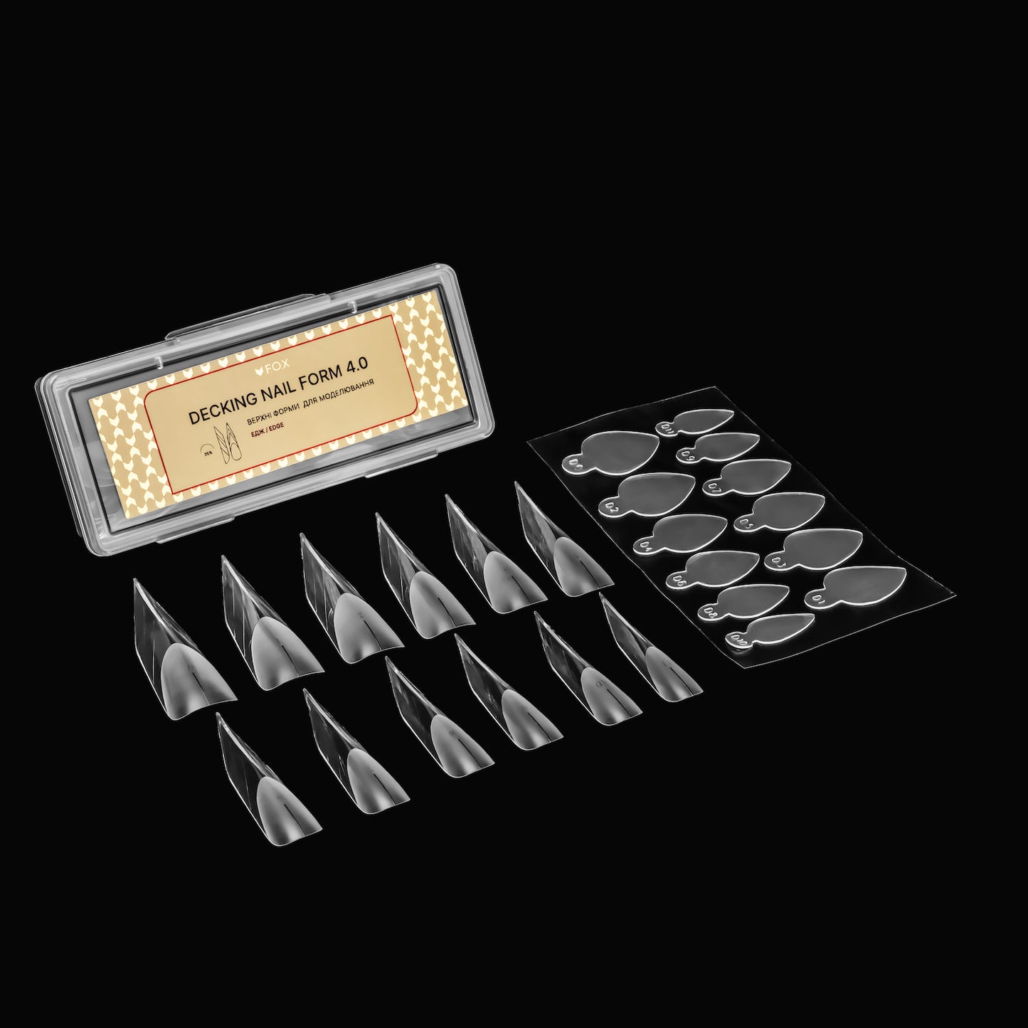 Набір Творчих форм F.O.X Artist Transformer pack (едж+клас.стілет+суч.балерина+клас.мигдаль), 112 шт