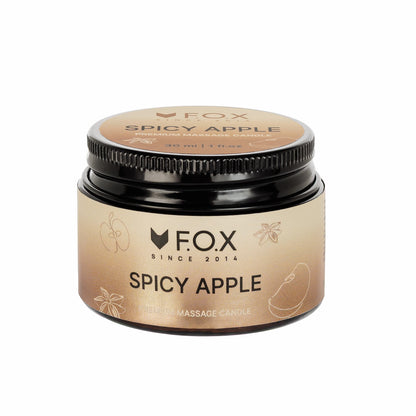 Масажна свічка преміум F.O.X Spicy Apple, 30 ml