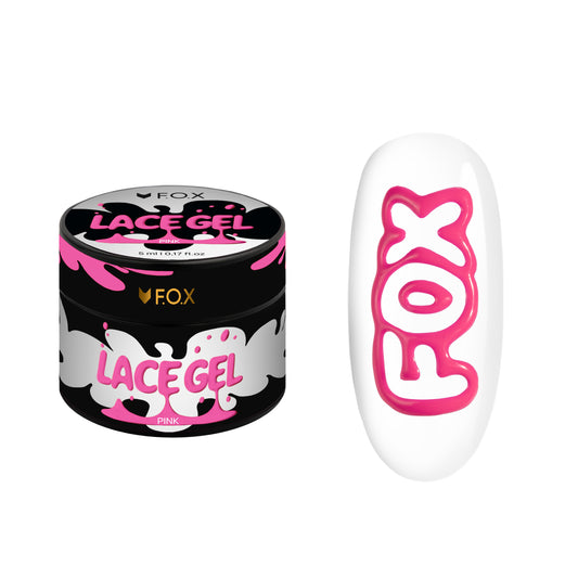 Гель-фарба F.O.X Lace Gel Pink, 5 ml