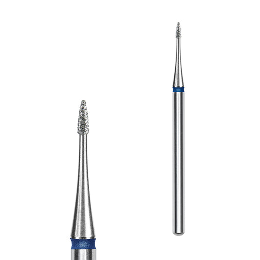 Фреза діамантова полум'я міні синє діаметр 1 мм, Staleks