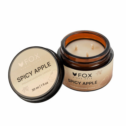 Масажна свічка преміум F.O.X Spicy Apple, 30 ml