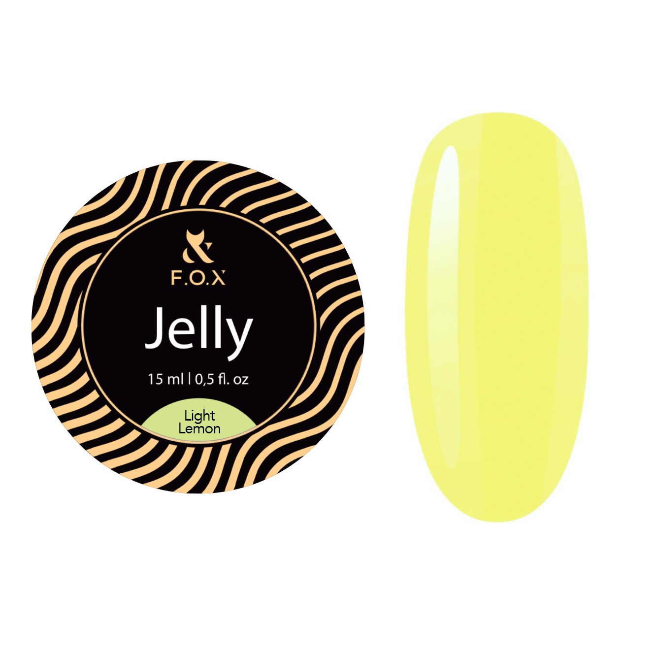 F.O.X Jelly Cover Light Lemon, 15 ml