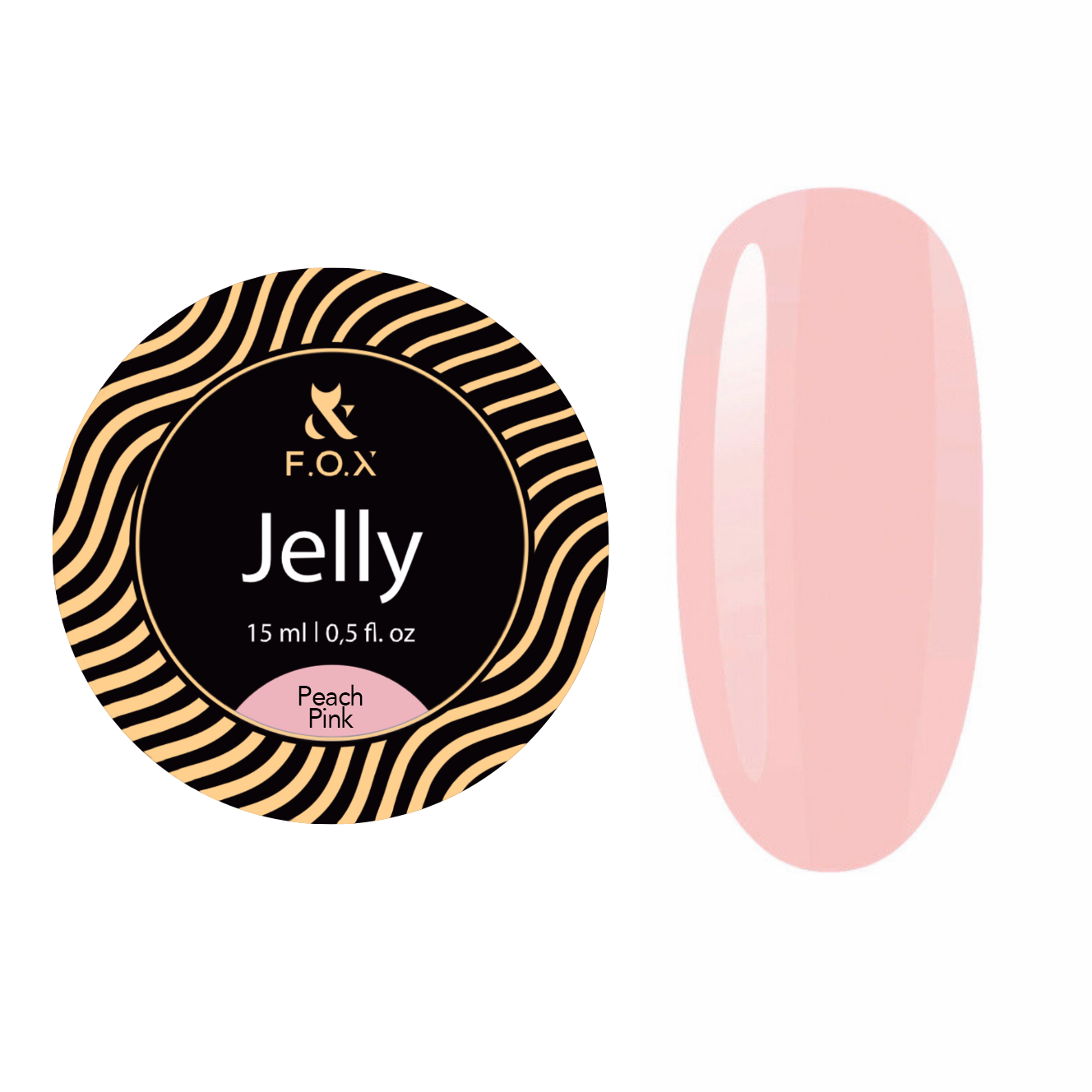 F.O.X Jelly Cover Peach pink, 15 ml