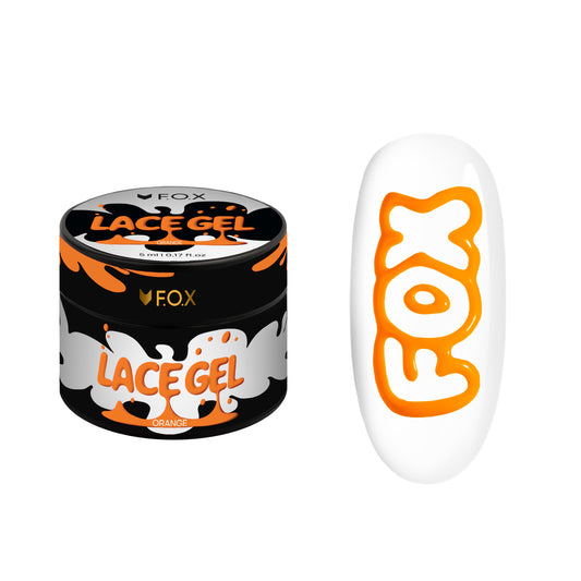 Гель-фарба F.O.X Lace Gel Orange, 5 ml