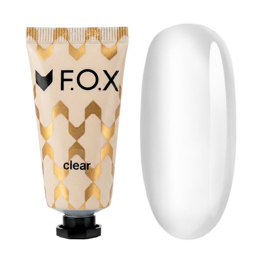 Полігель F.O.X Poly gel Nano Clear, (тюб) прозорий