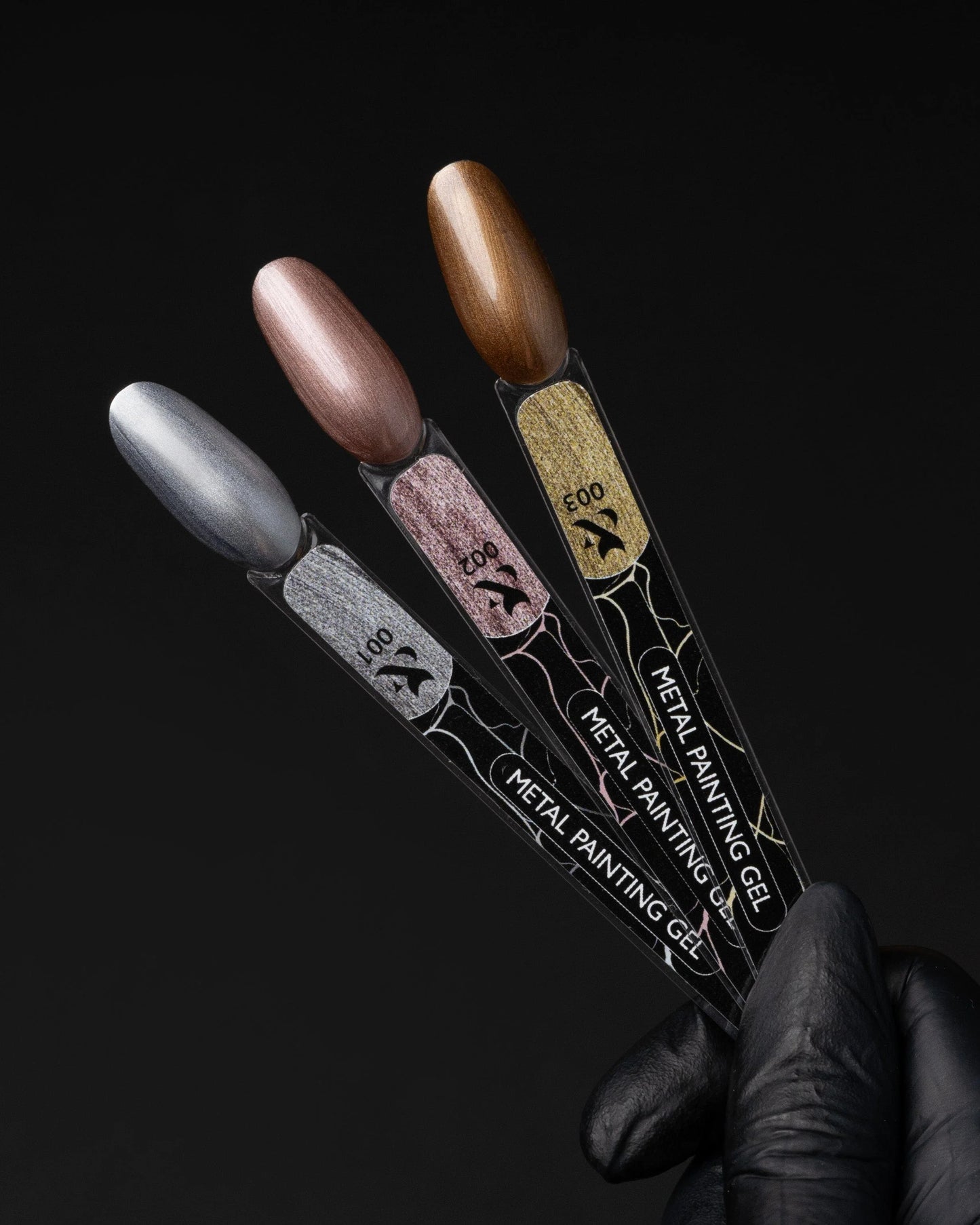 F.O.X Metal painting gel колекція із 3 шт